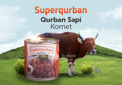 - Kornet ±350 kaleng nett 200gr atau
- Rendang ±250 kaleng nett 200gr