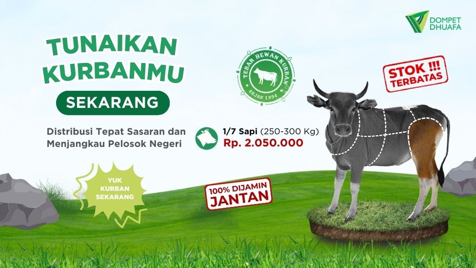 1/7 Sapi (250-300 Kg)